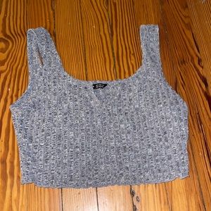 Grey crop top